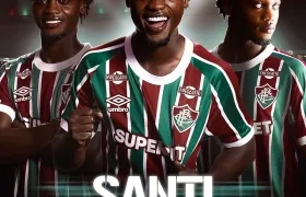 El colombiano Santiago Moreno, nuevo jugador del Fluminense. 