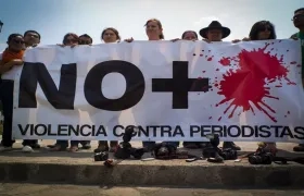 Marcha contra la violencia a periodistas.