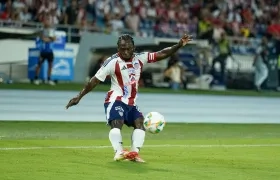 Yimmi Chará, capitán de campo de Junior en los últimos partidos. 