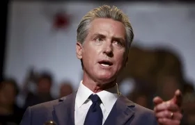 Gobernador de California, Gavin Newsom.
