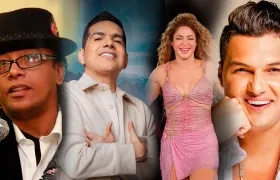 Artistas nominados en los premios. 