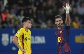 Ferran Torres celebrando uno de sus goles.