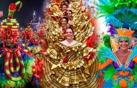 Carnaval de Río de Janeiro, Barranquilla y Curazao. 