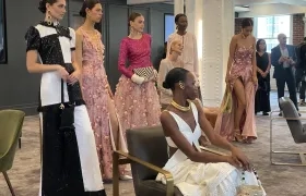 Modelos lucen diseños de la colección primavera-verano 'Bloom'. 