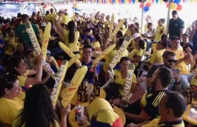 Ambiente de Selección Colombia en La Troja. 