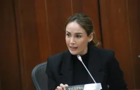 La senadora Ana María Castañeda.