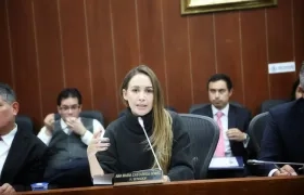 La senadora Ana María Castañeda.