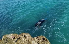 Imagen del sitio donde hallaron uno de los cuerpos.