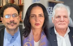 Iván Cepeda; María F. Cabal y Miguel Uribe Londoño