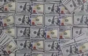 Dólares incautados.