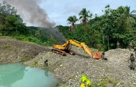 Daño ambiental en el Copey.