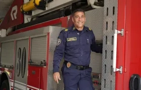 Edwin Pacheco, nuevo comandante de Bomberos de Barranquilla.