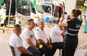 Socialización de Agencia Nacional de Seguridad Vial con conductores.