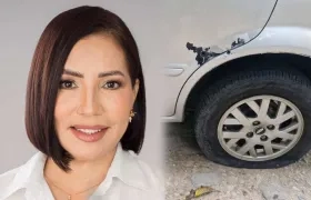 Alexandra Pineda sufrió un atentado en Cesar.