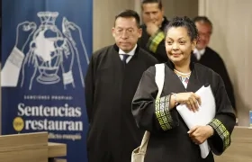 La magistrada Ana Manuela Ochoa Arias, de la JEP