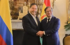 Luis Arce, Presidente de Bolivia, y Gustavo Petro, mandatario colombiano.