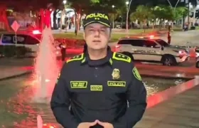 General Edwin Urrego, comandante de la Policía Metropolitana de Barranquilla. 
