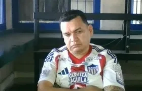 Digno Palomino durante las audiencias virtuales. 