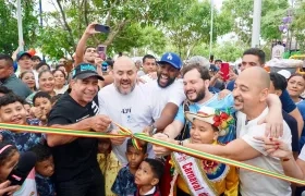 Inauguración del parque La Solución.