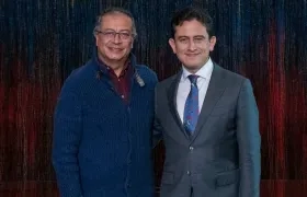 El Presidente Gustavo Petro y Luis Carlos Reyes.