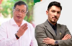 Presidente Gustavo Petro y Juan Carlos Florián, ministro de la Igualdad. 