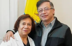 Canciller Rosa Villavicencio y el Presidente Gustavo Petro. 