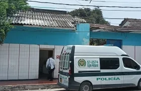 Lugar donde fue hallada una de las víctimas en San Roque.