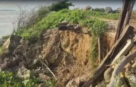 Imagen de la socavación.