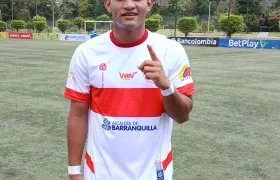 Luis Cárcamo, autor del gol de la victoria de Atlántico.