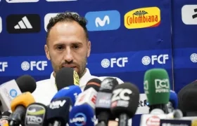 David Ospina durante la rueda de prensa de este miércoles 