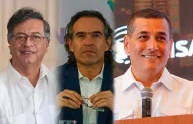 Presidente Gustavo Petro, Federico Gutiérrez y Dumek Turbay.