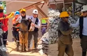 Mineros rescatados.