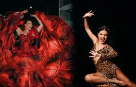 Reina del Carnaval 2026, Michelle Char Fernández, y la Reina del Carnaval de los Niños, Sharon Acosta.