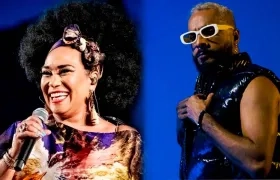  La cantautora cubana Aymée Nuviola y el salseo barranquillero Tommy Ruiz. 