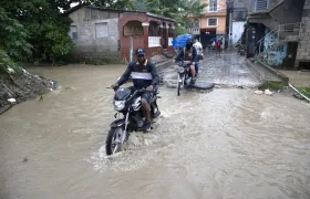 Fuertes lluvias en Haití por el huracán Melissa.
