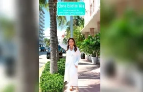 La calle que lleva el nombre de la cantante.