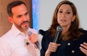 Abelardo de la Espriella y María Elvira Salazar