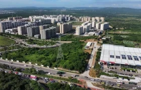 Panorámica de la urbanización Alameda del Río, en Barranquilla. 