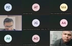 Eduar Alfonso Castro Daza, apodado como ‘El negro’, durante audiencia. 