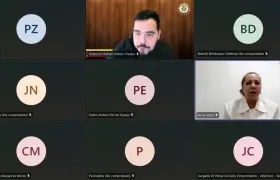 Silvia Gette Ponce en la audiencia de este miércoles. 