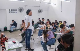 Aula de clase en Soledad.