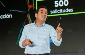 Carlos Cante durante la Cumbre de Fenalcarbón en Barranquilla.