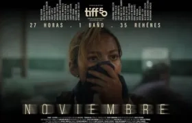 Afiche de la película 'Noviembre', basada en la toma al Palacio de Justicia. 