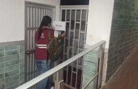 Cierre del área de piscina de la sede de Confamiliar de la calle 48 con carrera 43. 