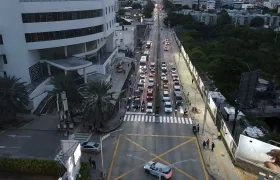 Contraflujo en la carrera 51B.