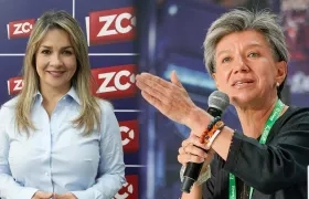 Vicky Dávila y Claudia López.