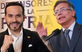 Precandidato Abelardo De la Espriella y Presidente Gustavo Petro.