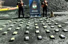 Droga incautada en Barranquilla.