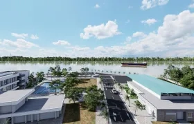 Render Estación de Guardacostas de Barranquilla.