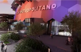 Fachada del estadio Metropolitano.